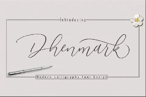 Dhenmark Calligraphy font