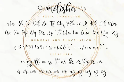 Melisha font