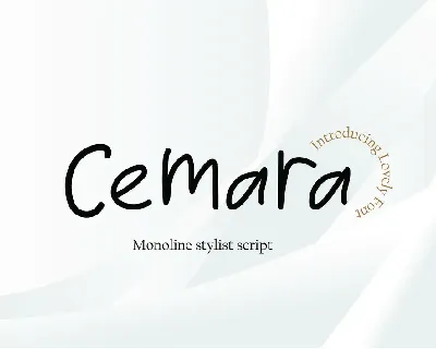 Cemara font