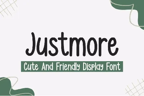 Justmore - Personal Use font