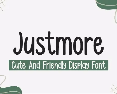 Justmore - Personal Use font