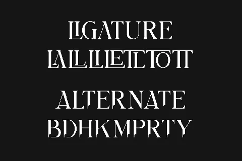 BILARGY font