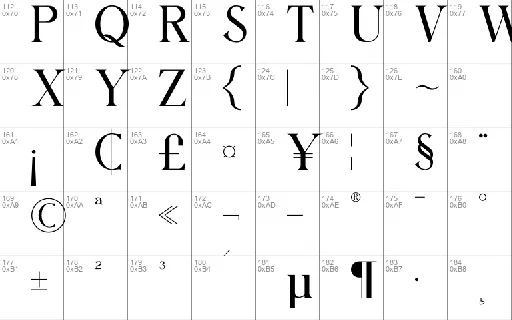 BILARGY font