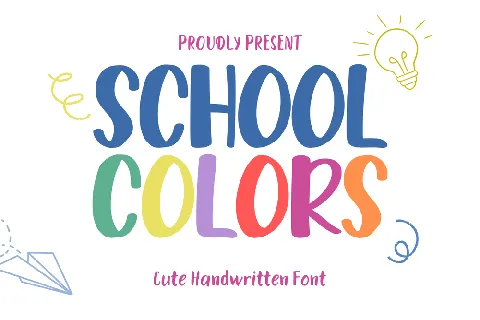 School Colors font