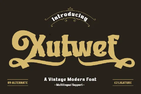 Xutwef font