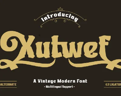 Xutwef font