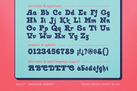 Buggy font