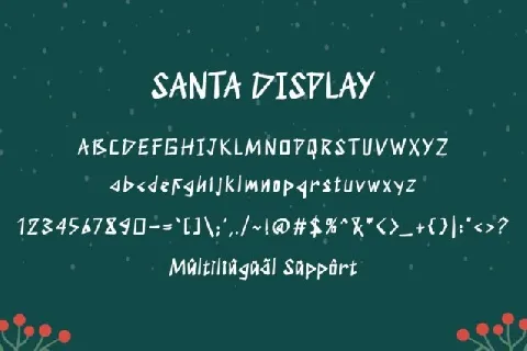 Santa Display font