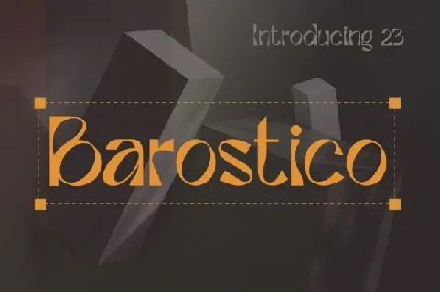 Barostico font