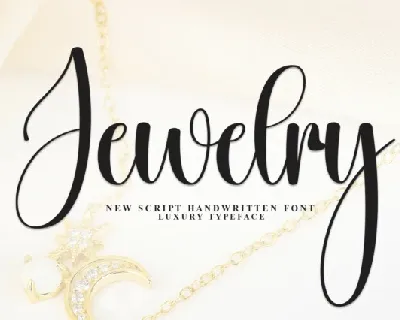 Jewelry Calligraphy font