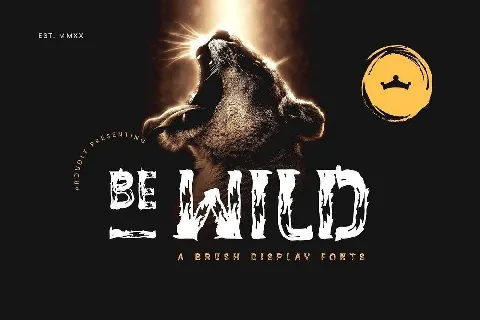 BE-WILD Brush Display font