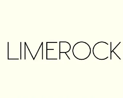 Limerock font