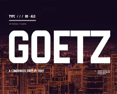 Goetz Display font