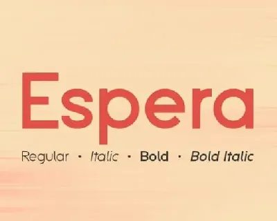 Espera Sans Serif font