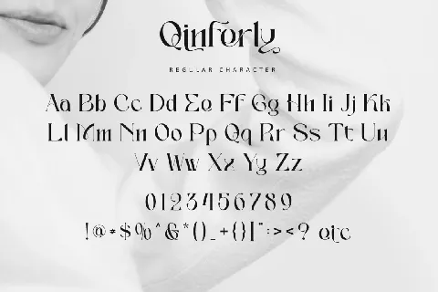 Qinferly - Personal use font