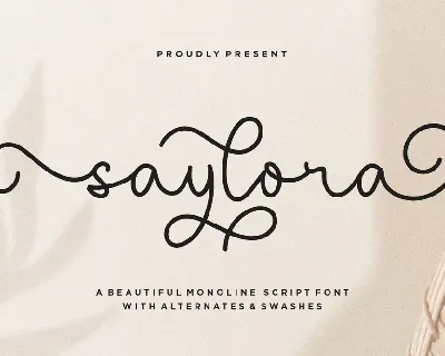 saylora font
