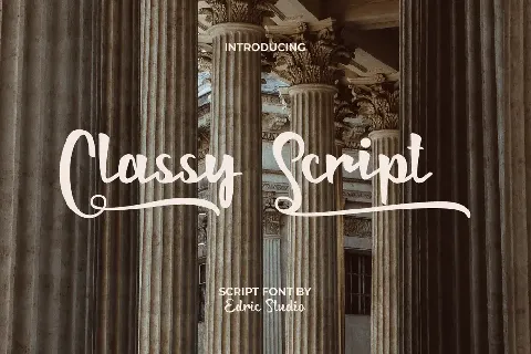 Classy Script Demo font