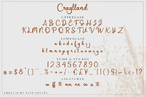 Craglland font