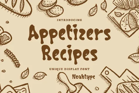 Appetizers Recipes font