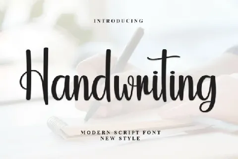 Handwriting Script Typeface font