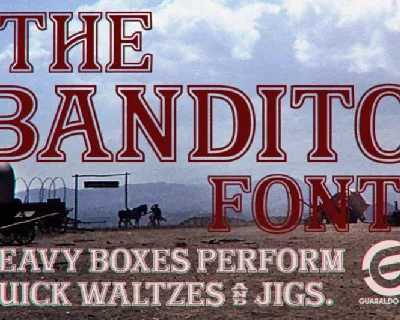 Bandito Personal Use font