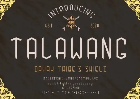 Talawang Display font