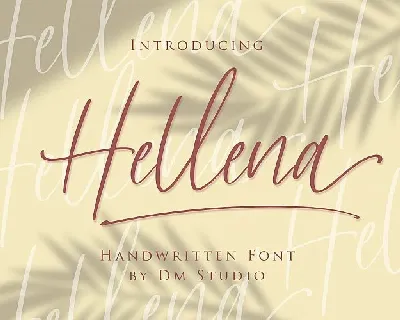Hellena Handwritten Script font
