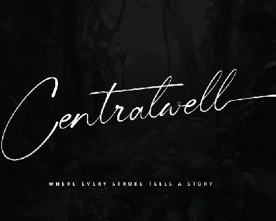 Centralwell - Personal use font