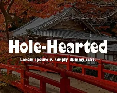 Hole-Hearted font