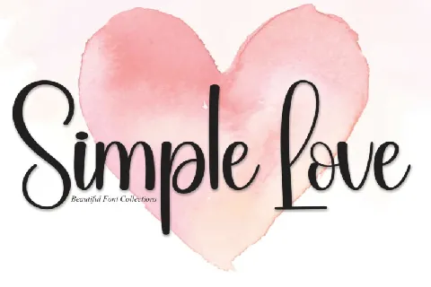 Simple Love Script Typeface font