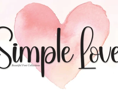 Simple Love Script Typeface font