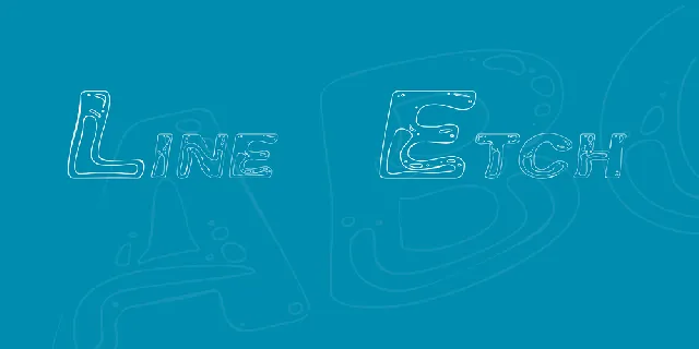 Line Etch font