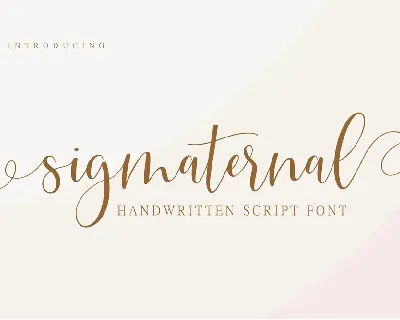 Sigmaternal font