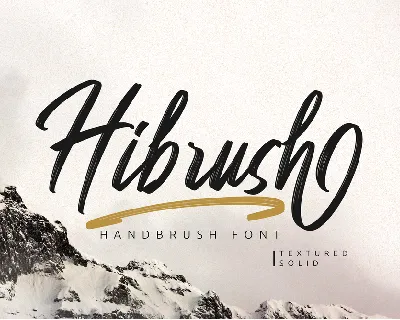 Hibrush font