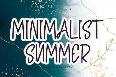 Minimalist Summer font