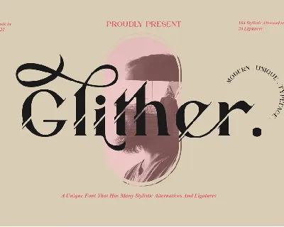 Glither font