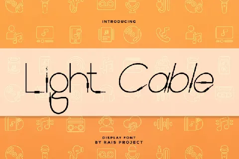Light Cable Display font