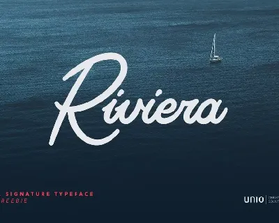 Riviera Signature font