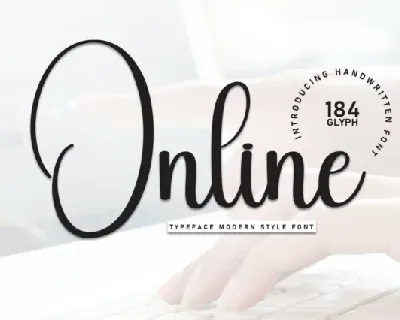 Online Script font