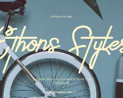 Ethons Styles Script Free Download font