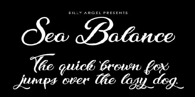 Sea Balance font