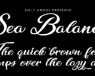 Sea Balance font