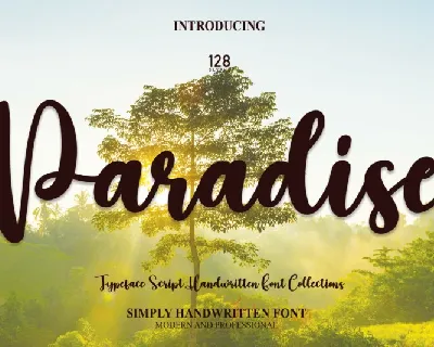 Paradise Script font