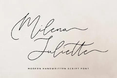 Milena Juliette font