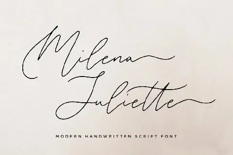 Milena Juliette font