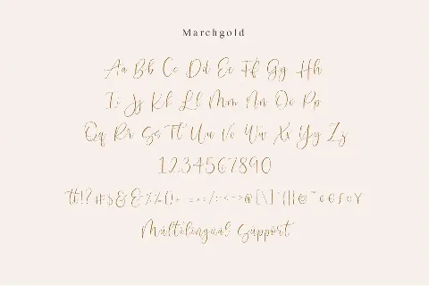 Marchgold font