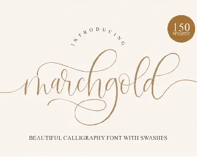 Marchgold font