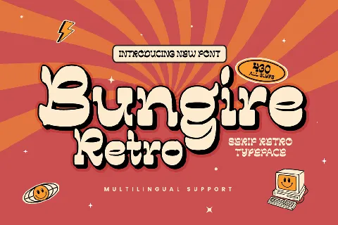 Bungire Retro font