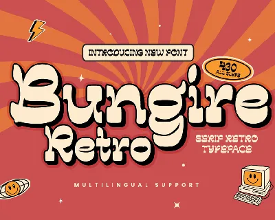 Bungire Retro font