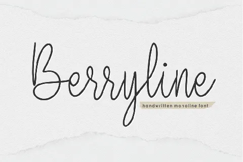 Berryline font